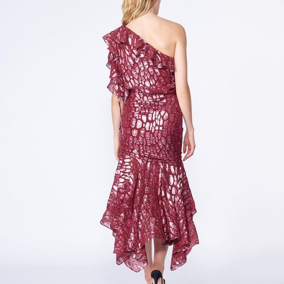 [VERONICA BEARD]  Leighton Dress Red  Dress NWT 4 - Picture 5 of 6